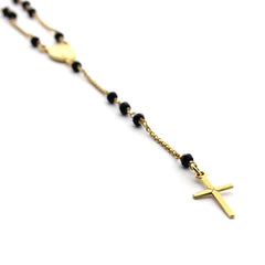 GAUDE - gold rosary necklace