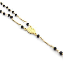 GAUDE - gold rosary necklace