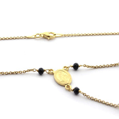 GAUDE - gold rosary necklace