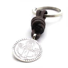 LLavero de la Virgen de la Alegría - plata personalizable 25mm