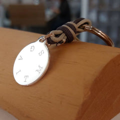 BETU - customizable keychain silver medal 25mm