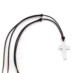 ELÍAS - collar cruz personalizable plata 14x24mm