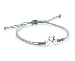 BICYCLE - silver bike bracelet 13mm