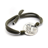 San Antonio de padua - pulsera medalla plata 25mm