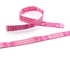 GUARDIAN ANGEL - CIELITO pink fabric bracelet
