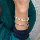 CALABROTE pequeño - pulsera de plata