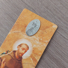 ST. FRANCIS OF ASSISI - adhesive medal