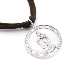 VIRGEN DEL CARMEN - collar medallón personalizable de plata 36mm