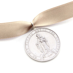 Virgen del Carmen - medallón personalizable 36mm para el RAMO DE NOVIA