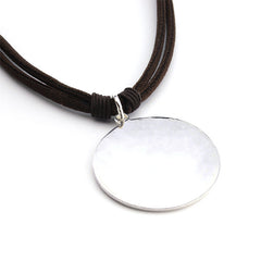 VIRGEN DEL CARMEN - collar medallón personalizable de plata 36mm