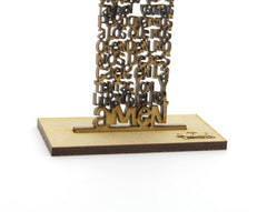 Cruz Padre Nuestro de madera - Sobremesa