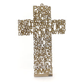 Cruz Padre Nuestro de madera para colgar