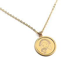 CIELITO DOR - collar personalizable medalla dorada 19mm