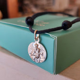 Escapulario VIRGEN DEL CARMEN - collar medalla 17mm con cordón