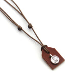 Escapulario SAGRARIO - collar medalla de plata 7mm con cordón