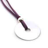 LOTO - collar personalizable donut plata 40mm