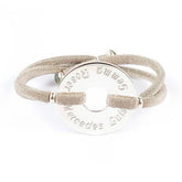 LAVENDER - pulsera personalizable donut plata 30mm