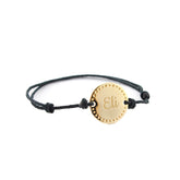 MAYA - pulsera personalizable medalla dorada 15mm