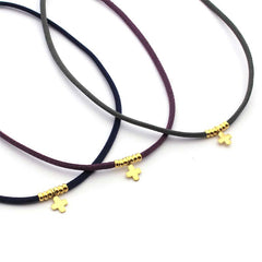 TRINI - collar cruz mini 8mm