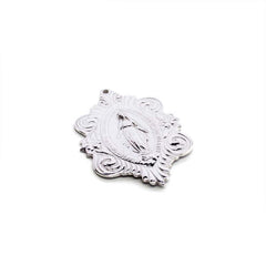 Virgen Milagrosa - medallón de plata 40x56mm para el RAMO DE NOVIA