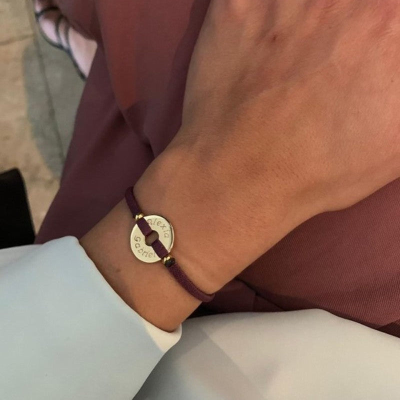 MAP - pulsera personalizable donut dorado 15mm