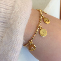 💦MELISA DOR - customizable bracelet with 8mm gold medals