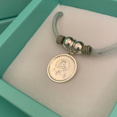 CIELITO F - collar personalizable medalla bisel plata 19mm