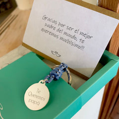 TU Y YO - pack 2 llaveros personalizables medalla plata 25mm