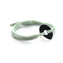 CACTUS - customizable silver donut bracelet 21mm