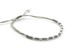 ADA - pulsera bolitas plata