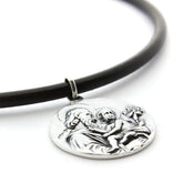 San José - Collar personalizable medallón de plata 33mm