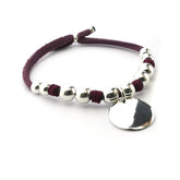 PETUNIA - pulsera personalizable medallas plata 21mm