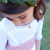 Escapulario CORAZÓN - collar medalla dorada 14x16mm con cadena