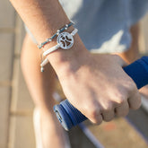 ANGEL DE LA GUARDA DULCE - pulsera medalla plata 18mm