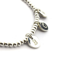 MELISA - pulsera personalizable medallas plata 8mm