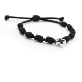 VÍA - Pulsera ROSARIO cruz de plata