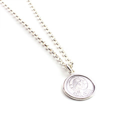 DULCE MARÍA Scapular - 16mm silver medal necklace with chain