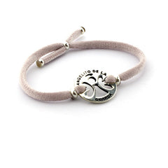 ANGEL DE LA GUARDA DULCE - pulsera medalla plata 18mm