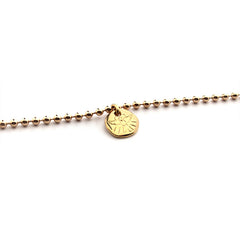 PALOMA ESPÍRITU SANTO MINI - pulsera dorada paloma 10mm