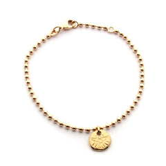 PALOMA ESPÍRITU SANTO MINI - pulsera dorada paloma 10mm