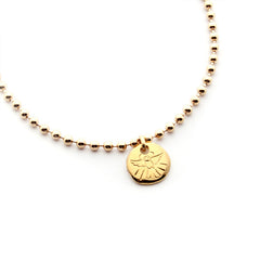 PALOMA ESPÍRITU SANTO MINI - pulsera dorada paloma 10mm