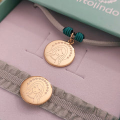 CIELITO DOR - collar personalizable medalla dorada 17mm