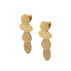TINA - pendientes dorados 4 cm