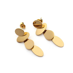 TINA - pendientes dorados 4 cm