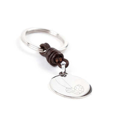 ENTRENADOR - llavero personalizable medalla plata 23mm