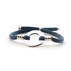 DALIA PROFE- customizable silver donut bracelet 21mm