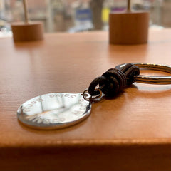 BIRRETE FIN DE CURSO - llavero personalizable medalla plata 23mm