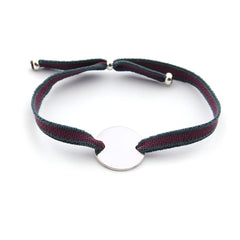 END OF COURSE CAP - customizable bracelet with 15mm silver medal
