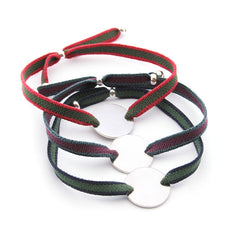 END OF COURSE CAP - customizable bracelet with 15mm silver medal