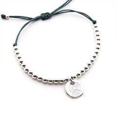 SAGRADO CORAZÓN - Pulsera medalla plata 13mm